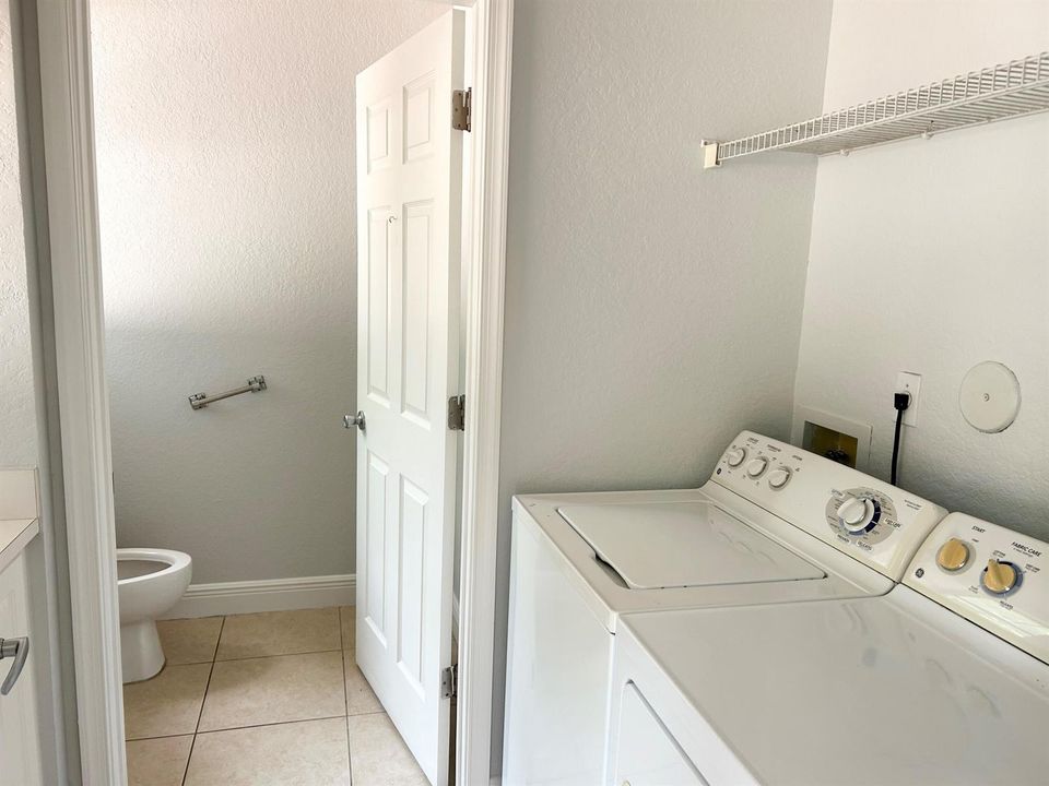 Laundry room and half bath