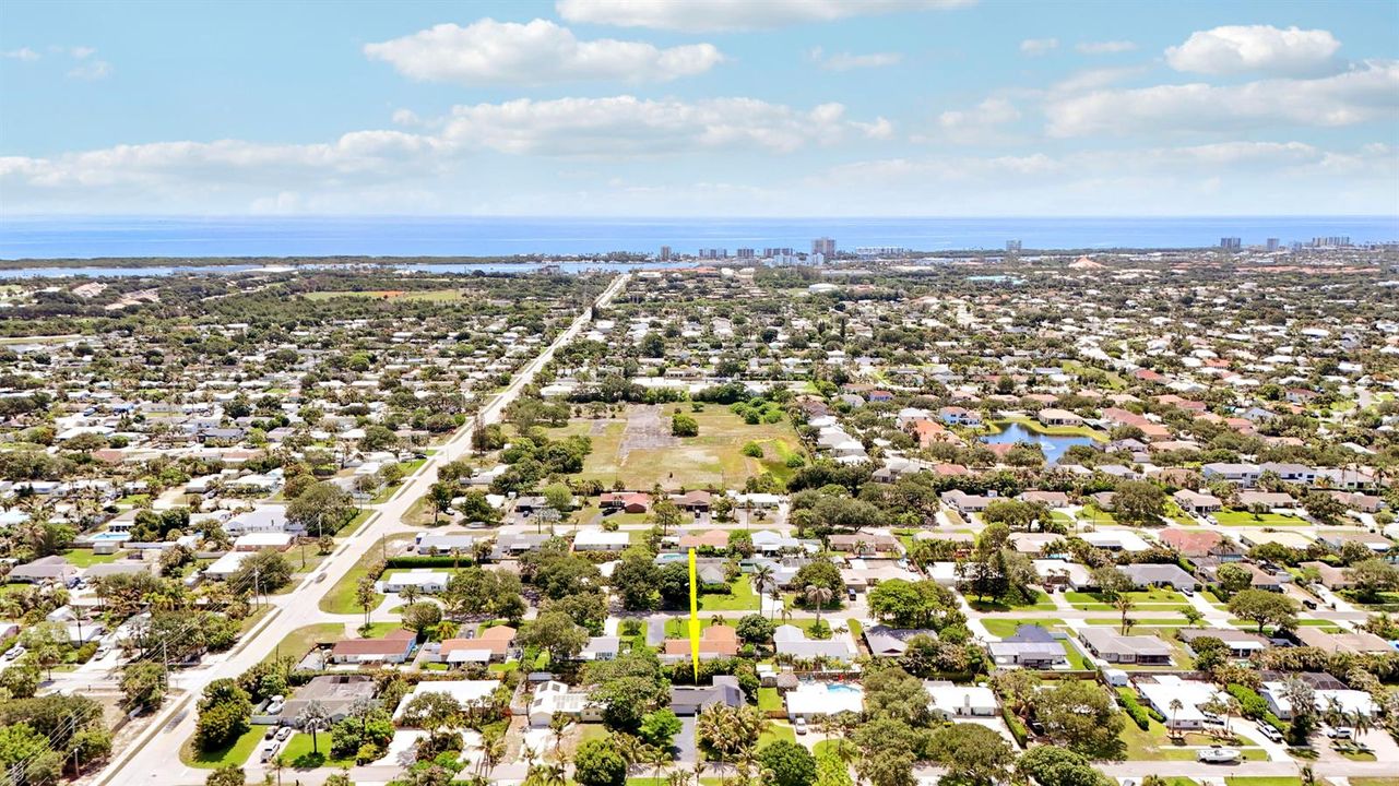 Aerial Facing East