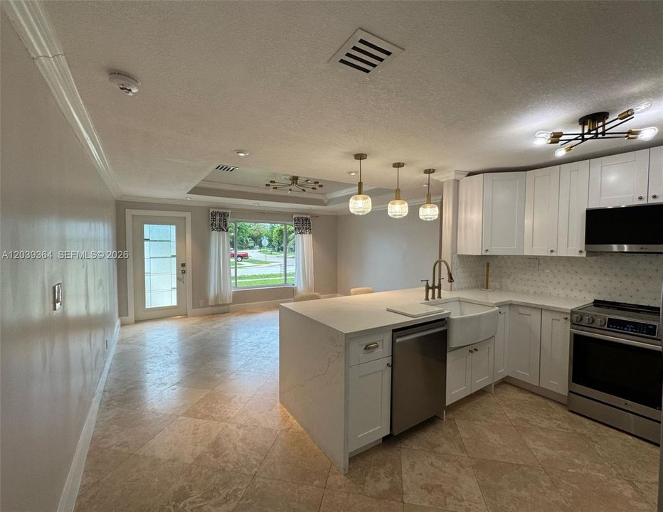 kitchen/living room view