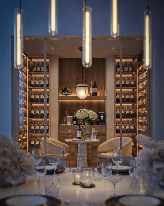 PH Formal Dining Room Wine Room Vignette
