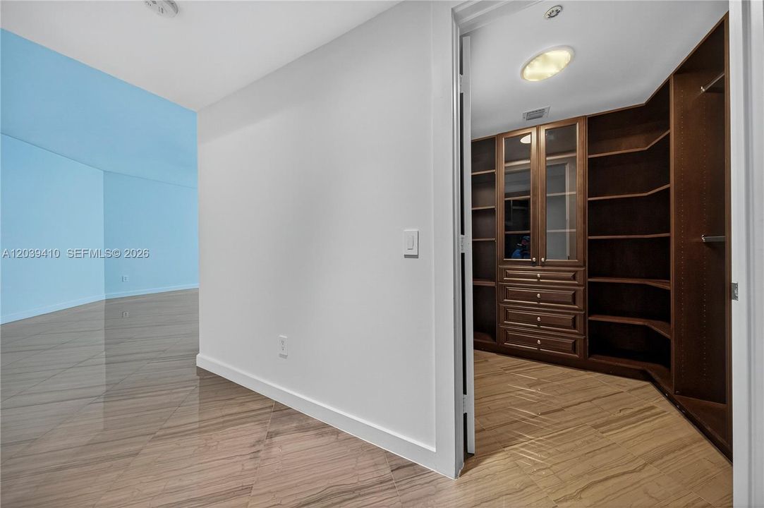 Master Bedroom - His custom closet