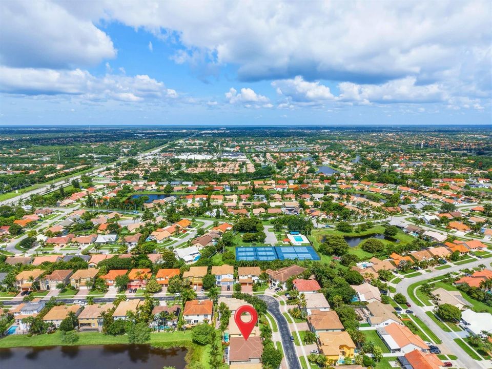 Panoramic to West