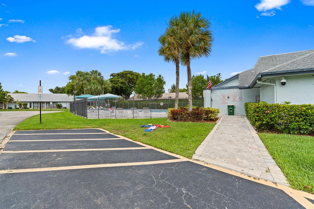 Community clubhouse and pool