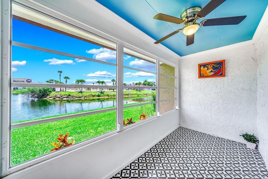 Tiled Enclosed Porch Lakeview