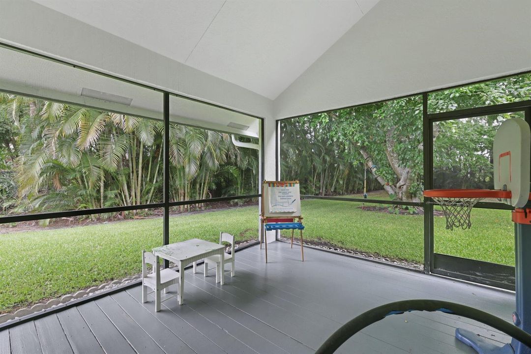 Screened in patio