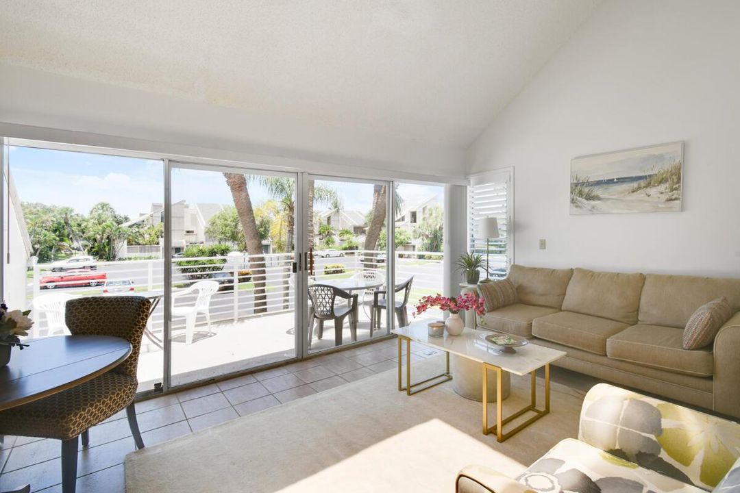 living room & balcony