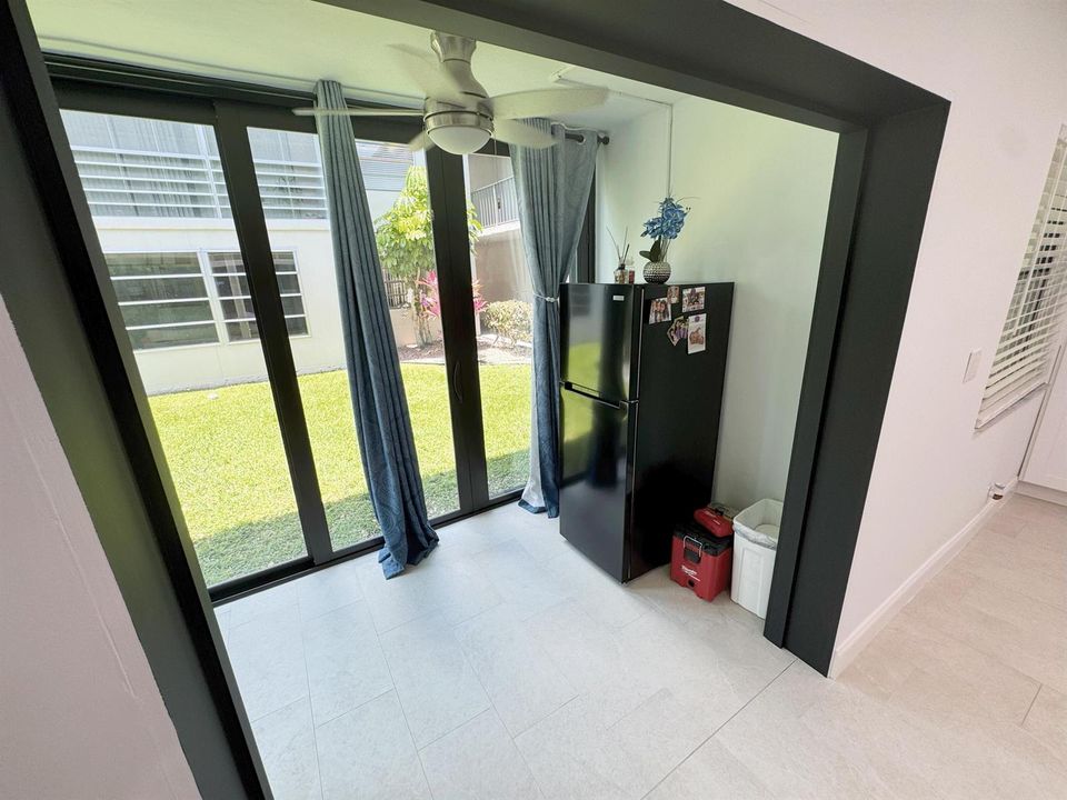 porch & extra fridge