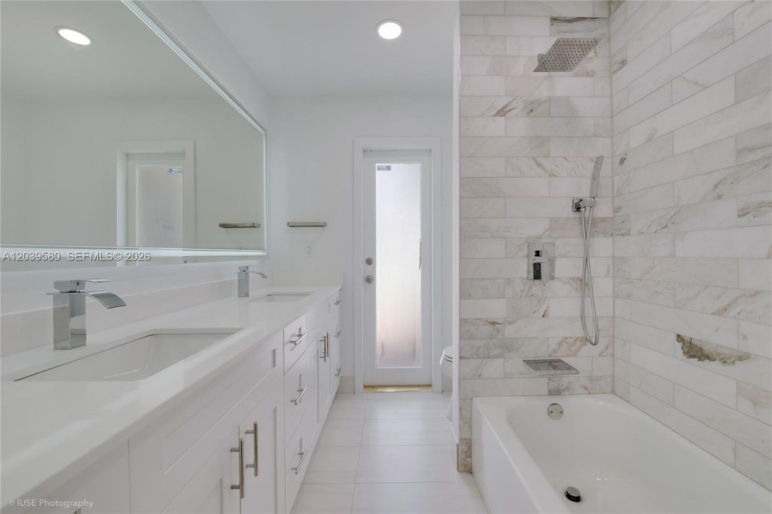 Guest Bath with Double Sink Vanity