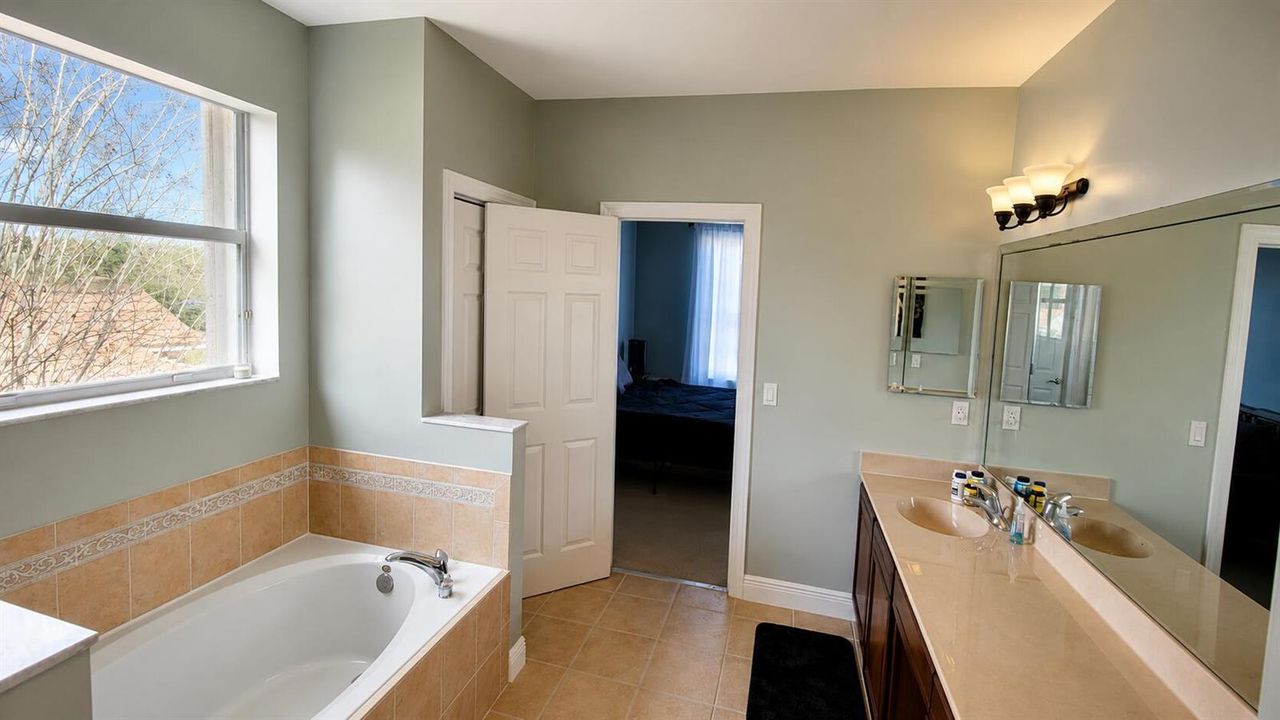Master bathroom.
