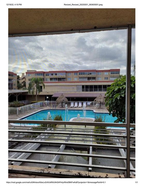Pool View-Balcony