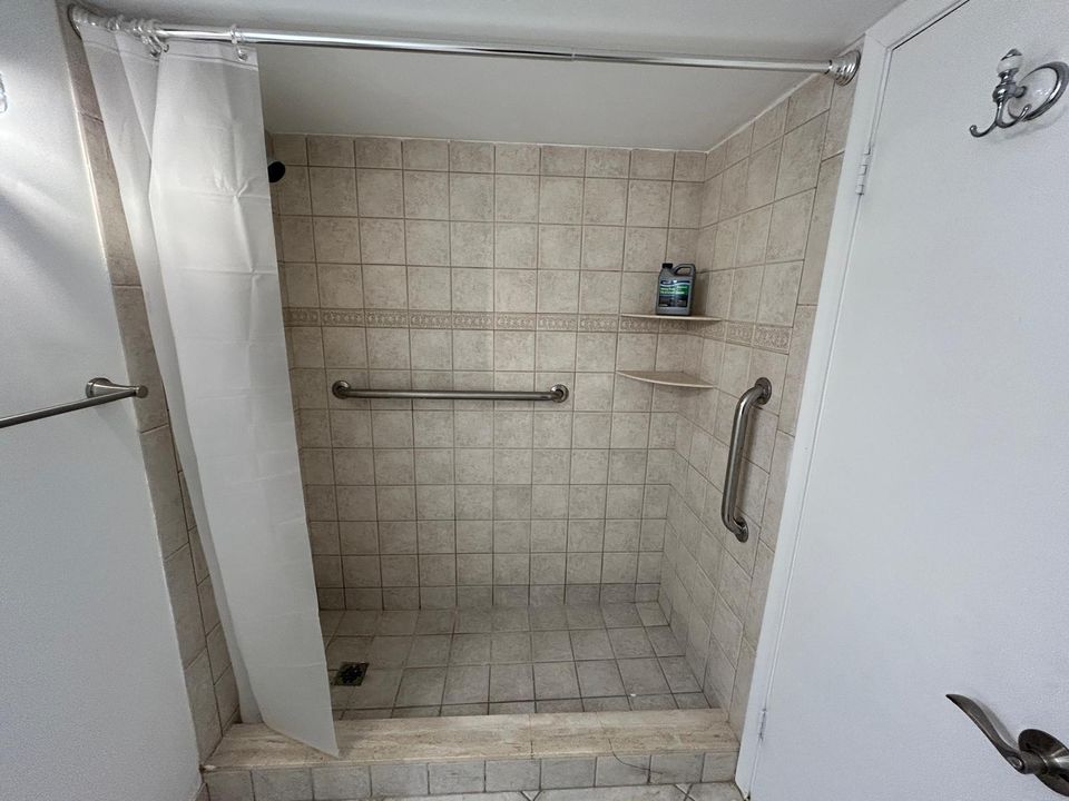 Master shower