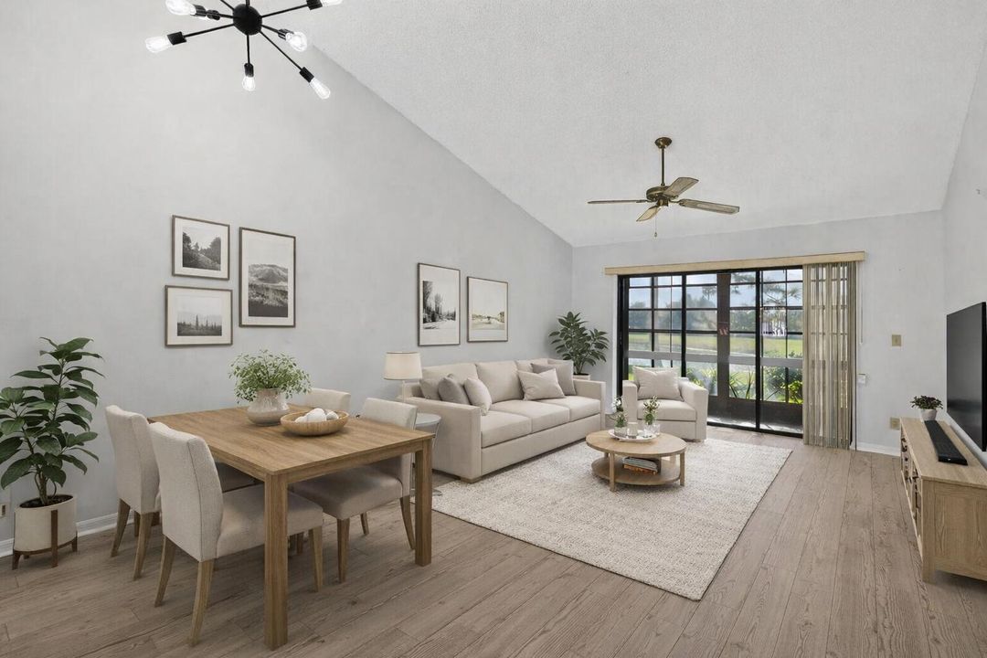 Virtually Staged Living/Dining