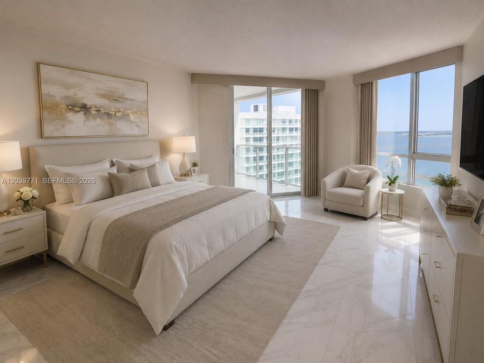 Master Bedroom Virtually Staged
