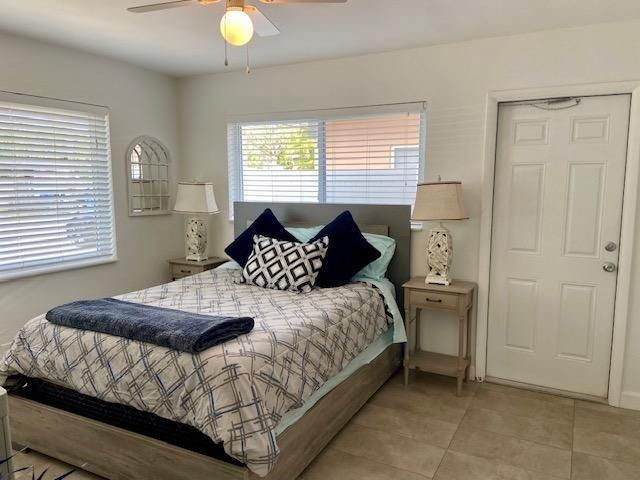 EXTERIOR DOOR IN BEDROOM