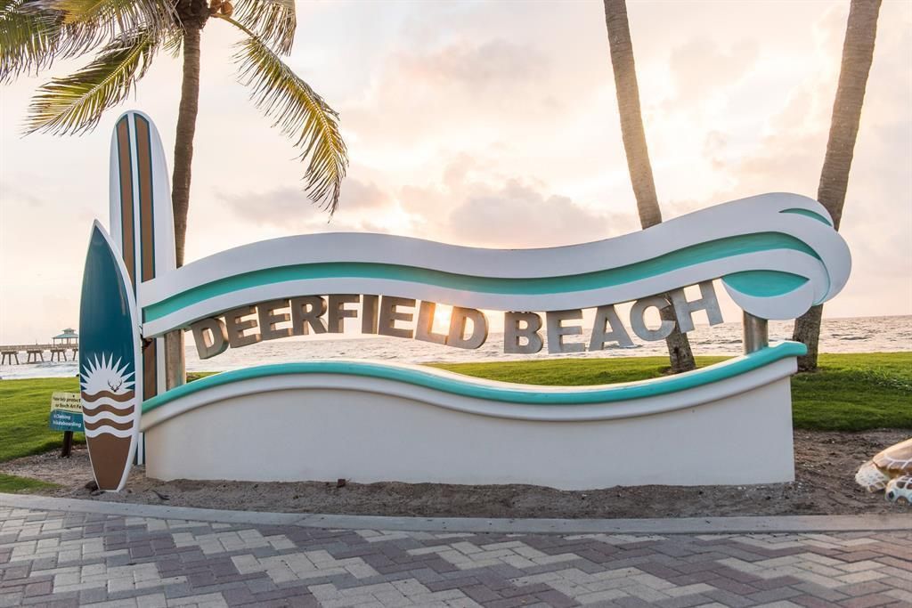 Beach sign
