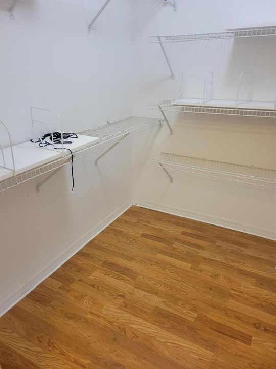 Master larger closet for the ladies