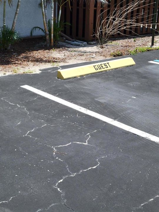 Guest parking spots are available