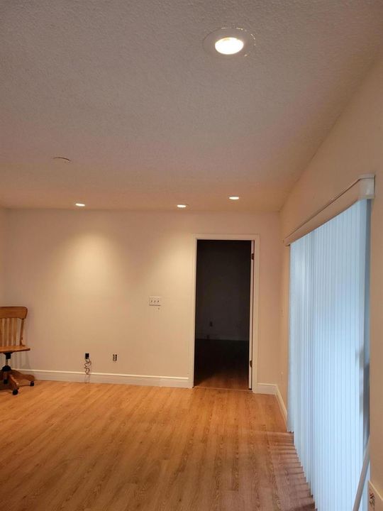 Living room with doorway to 3rd bedroom