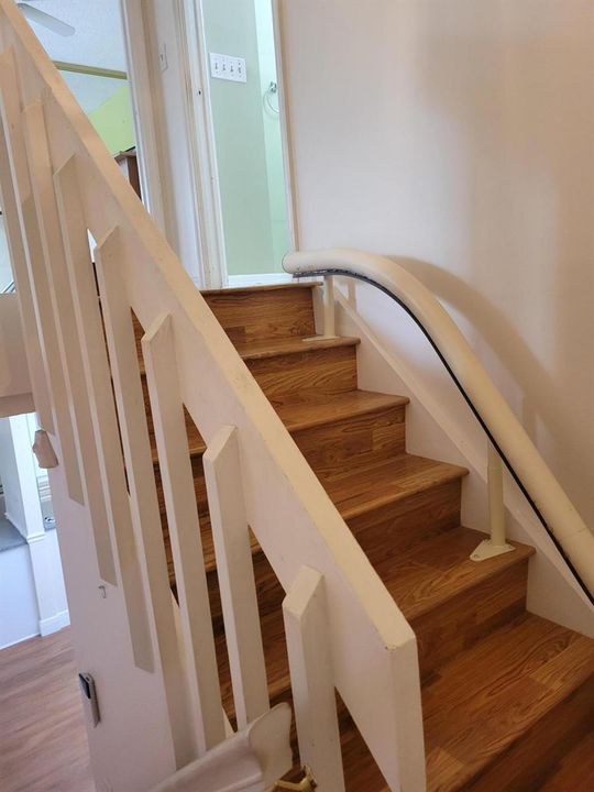 Heading toward the second story