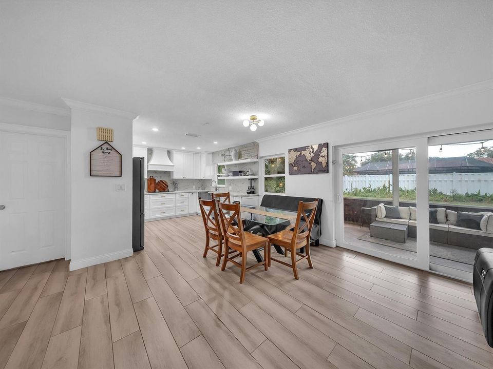 Kitchen and Family Room View