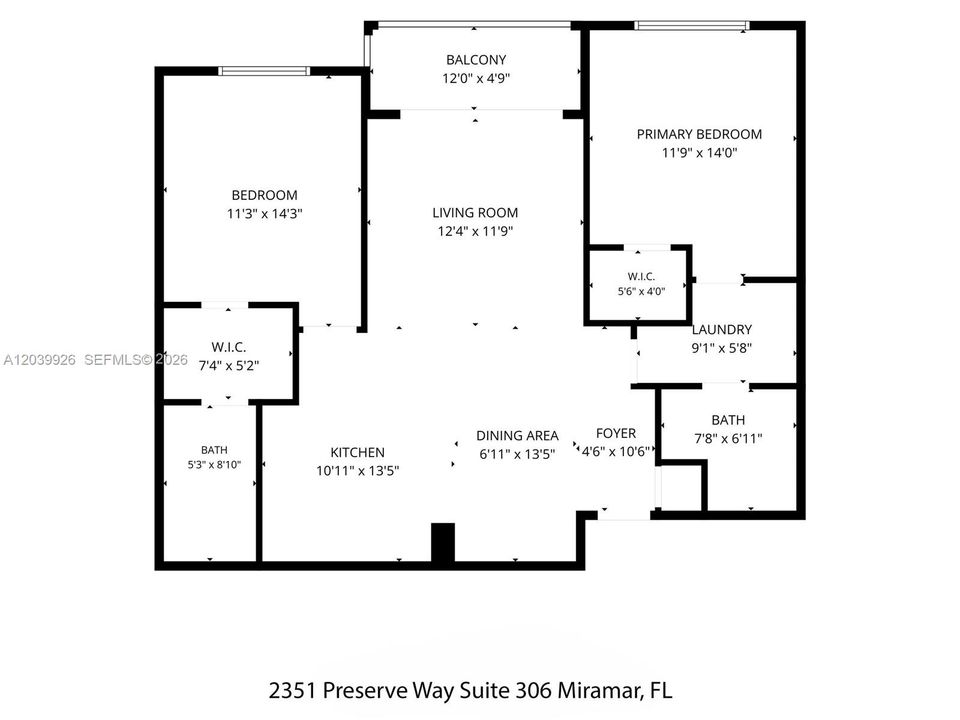For Sale: $309,900 (2 beds, 2 baths, 977 Square Feet)