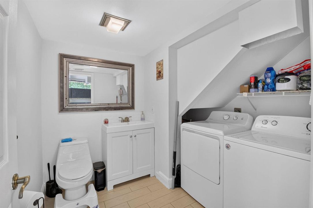 Half Bath & Laundry