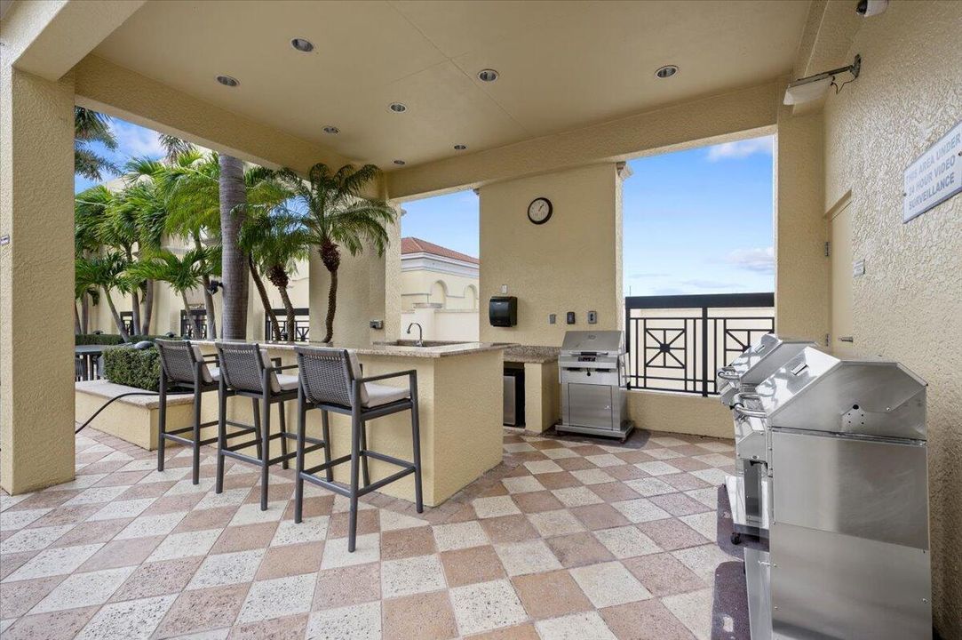 rooftop bbq area