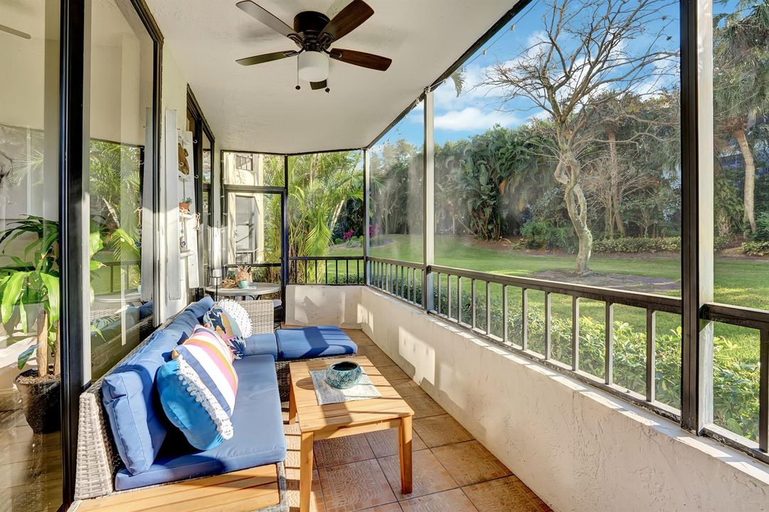 Lanai with Garden Views
