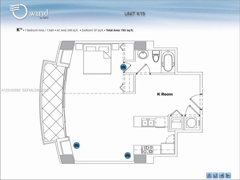 В аренду: $2,800 (1 спален, 1 ванн, 698 Квадратных фут)