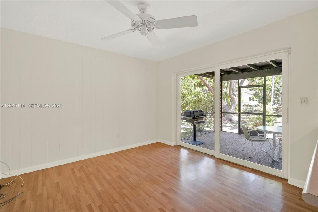 Family room with patio access