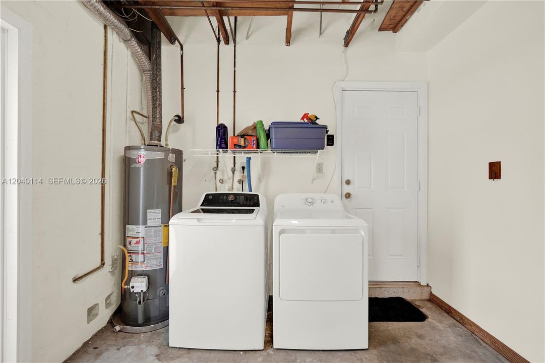 Gas water heater and newer washer & dryer