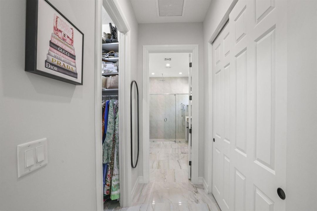 Closets and Entry to Primary Bathroom