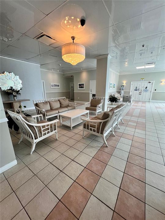 Lobby before pool area