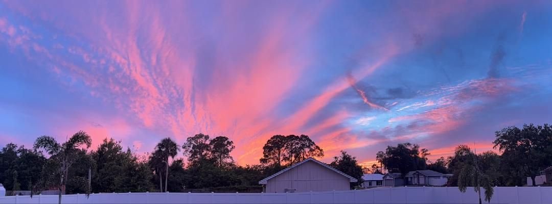 Sunset from Backyard