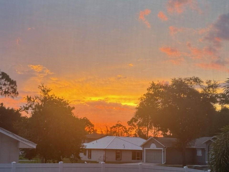Sunset from Backyard