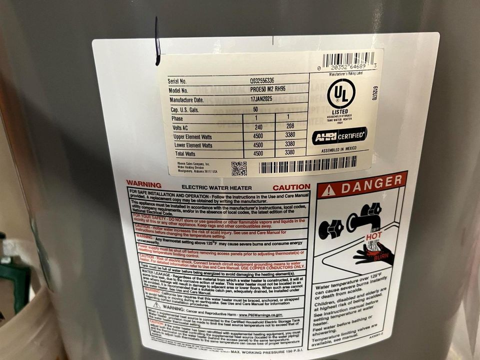 8511 Water Heater 25