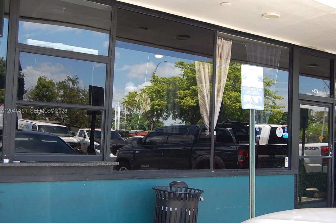 window for ordering up front cafeteria