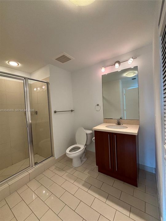 Second bathroom has only shower