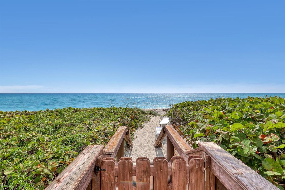 Private Access to Beach