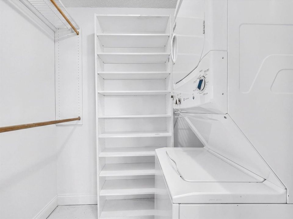Washer & Dryer In Closet