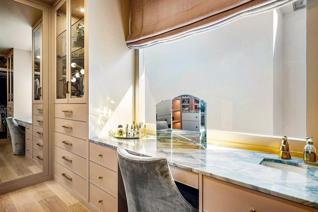 Private Vanity in Primary Closet
