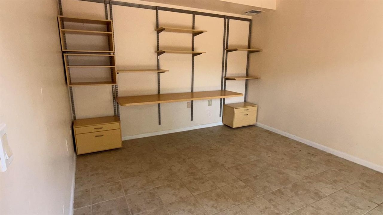Shelving area could become a closet for