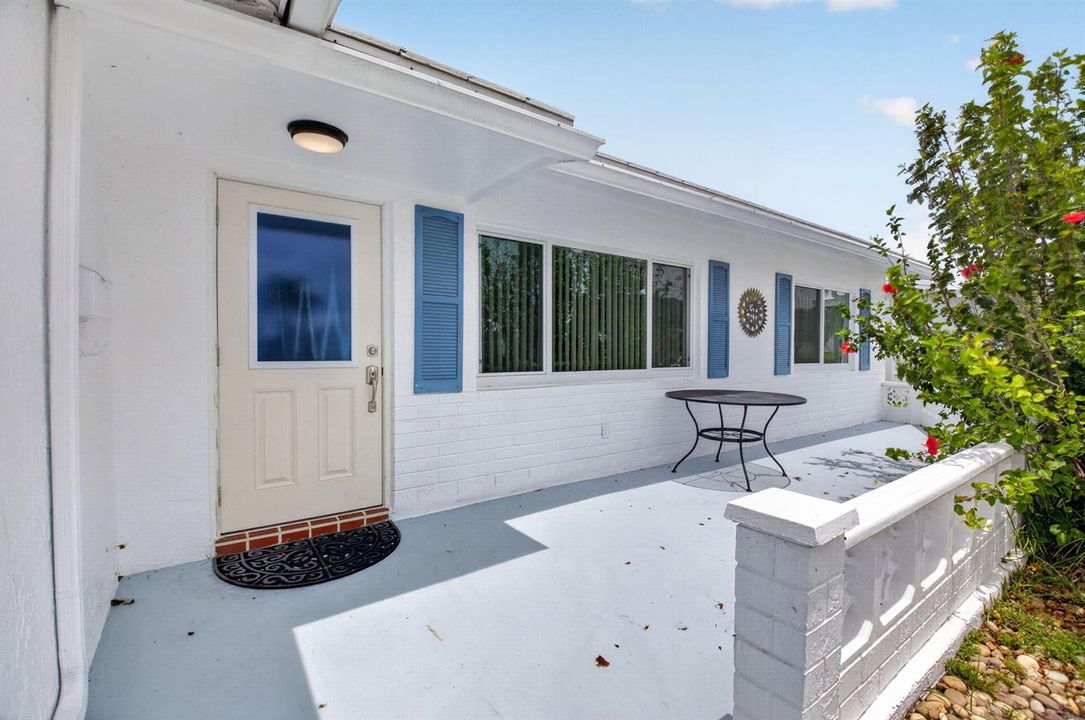 Front Entry and Patio