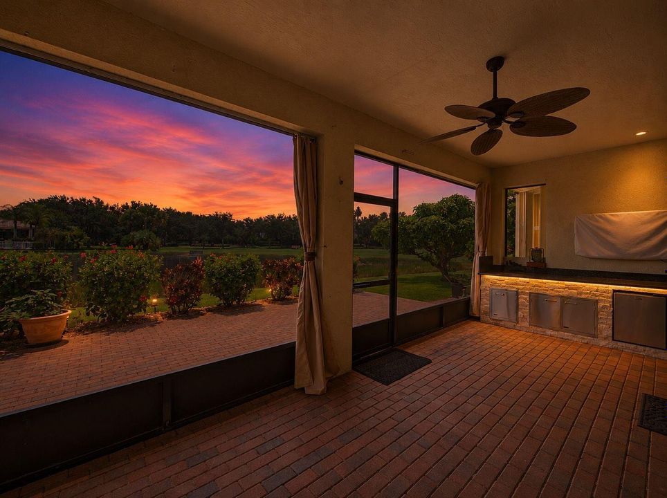 Covered Patio Night Shot