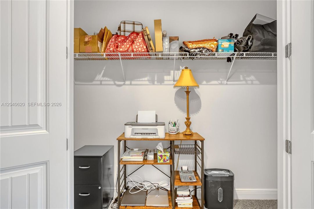 Master walk in closet