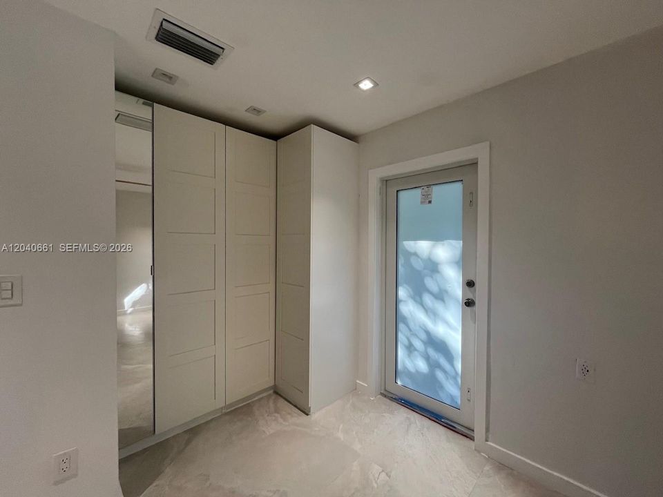 Bedroom 3 Master Room Closet and exterior door