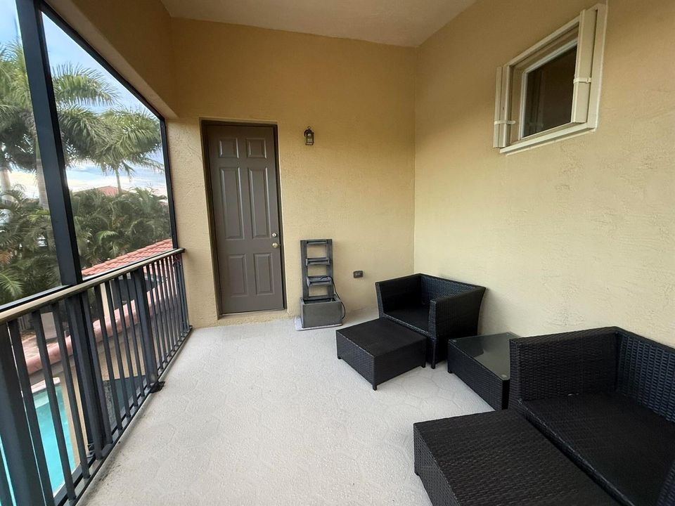 Screened Balcony off primary suite