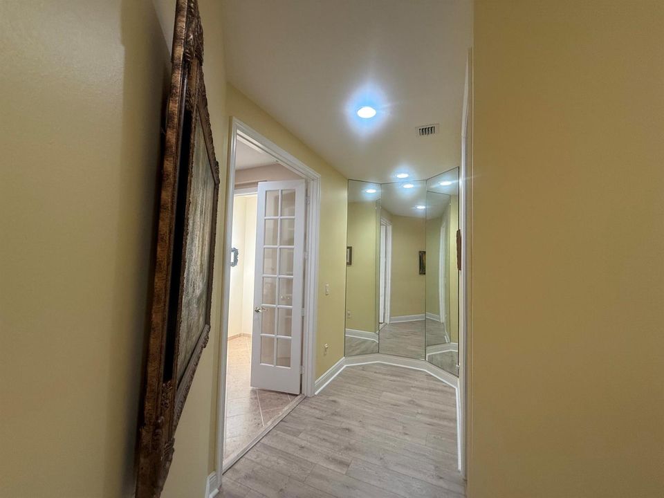 Dressing area in primary suite