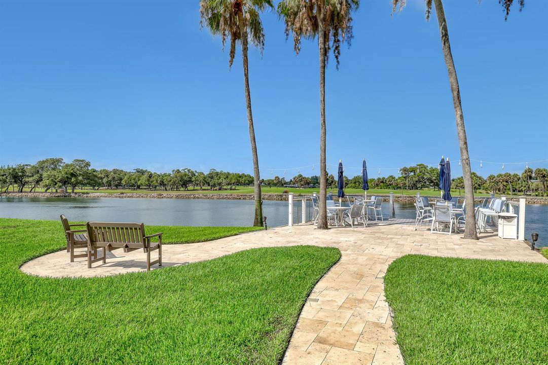 Private Waterfront Seating Deck