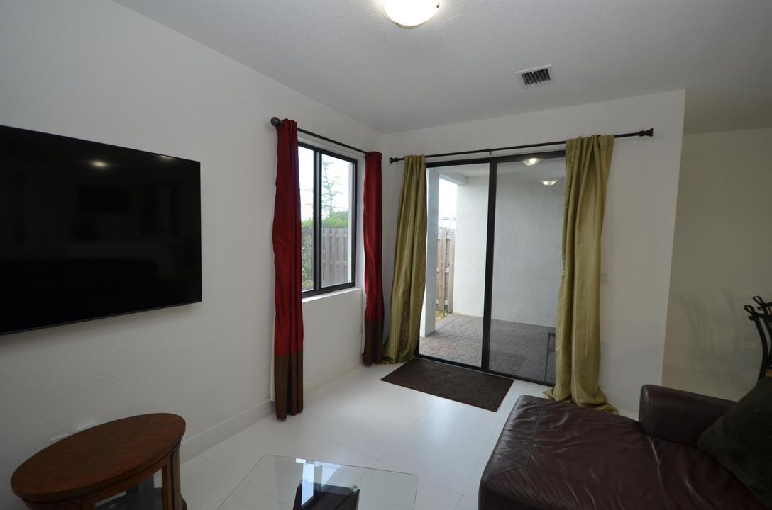 Patio off living room